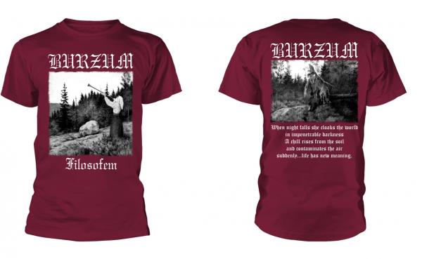 Burzum - Filosofem Cover maroon  Shirt